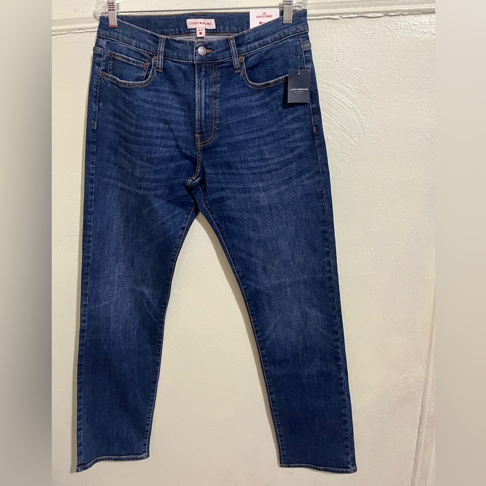 Lucky Brand 410 Athletic Straight Men's Blue Jeans
